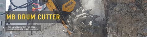 mini excavation mb rock forest|MB drum cutter for excavators and skid steer loaders.